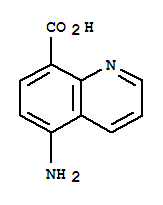 8-Quinolinecarboxylicacid,5-amino-(9ci) Structure,80690-06-8Structure