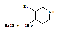 Piperidine, 4-(2-bromoethyl)-3-ethyl-(9ci) Structure,808100-55-2Structure