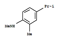 Benzenamine, n,2-dimethyl-4-(1-methylethyl)-(9ci) Structure,80826-02-4Structure