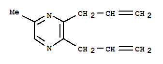 Pyrazine, 5-methyl-2,3-di-2-propenyl-(9ci) Structure,80832-43-5Structure