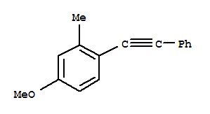 Benzene, 4-methoxy-2-methyl-1-(phenylethynyl)-(9ci) Structure,809231-58-1Structure