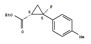 Cyclopropanecarboxylic acid, 2-fluoro-2-(4-methylphenyl)-, ethyl ester, (1r,2r)-rel- (9ci) Structure,809282-90-4Structure