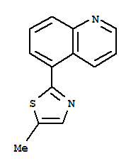 Quinoline, 5-(5-methyl-2-thiazolyl)- (4ci) Structure,810690-50-7Structure