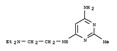 Pyrimidine, 4-amino-6-(2-diethylaminoethylamino)-2-methyl- (4ci) Structure,811868-32-3Structure