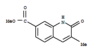 7-Quinolinecarboxylicacid,1,2-dihydro-3-methyl-2-oxo-,methylester(9ci) Structure,813425-28-4Structure