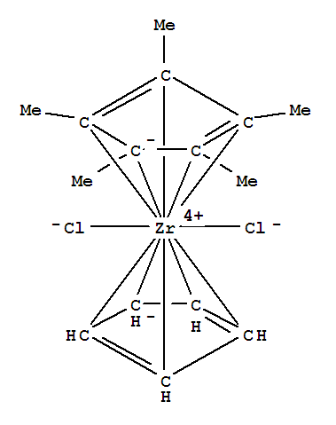 (Cyclopentadienyl)(pentamethylcyclopentadienyl)zirconium dichloride Structure,81476-73-5Structure