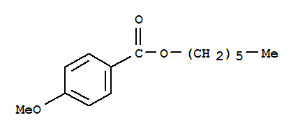 Benzoicacid, 4-methoxy-, hexyl ester Structure,81542-09-8Structure