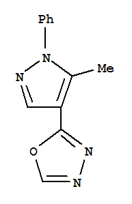 1,3,4-Oxadiazole,2-(5-methyl-1-phenyl-1h-pyrazol-4-yl)-(9ci) Structure,816429-54-6Structure