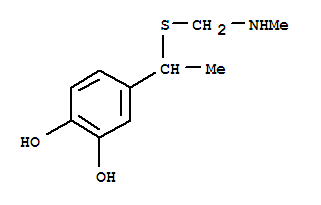 1,2-Benzenediol, 4-[1-[[(methylamino)methyl]thio]ethyl]-(9ci) Structure,817161-80-1Structure