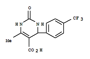 1,2,3,4-Tetrahydro-6-methyl-4-(4-trifluoromethylphenyl)-2-oxo-5-pyrimidinecarboxylic acid Structure,817200-49-0Structure