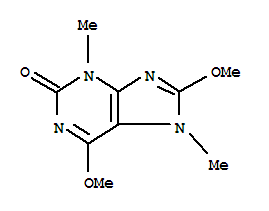 2H-purin-2-one,3,7-dihydro-6,8-dimethoxy-3,7-dimethyl-(9ci) Structure,817631-46-2Structure