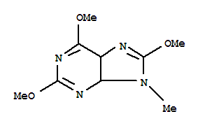 9H-purine,4,5-dihydro-2,6,8-trimethoxy-9-methyl-(9ci) Structure,817631-49-5Structure