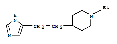 Piperidine, 1-ethyl-4-[2-(1h-imidazol-4-yl)ethyl]-(9ci) Structure,819045-82-4Structure