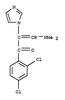 2-Propen-1-one, 1-(2,4-dichlorophenyl)-3-(dimethylamino)-2-(1h-imidazol-1-yl)- Structure,82013-34-1Structure