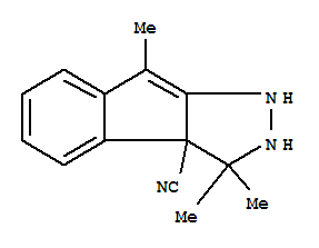 Indeno[2,1-c]pyrazole-3a(1h)-carbonitrile, 2,3-dihydro-3,3,8-trimethyl-(9ci) Structure,820245-97-4Structure