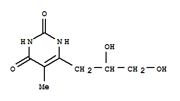 2,4(1H,3h)-pyrimidinedione,6-(2,3-dihydroxypropyl)-5-methyl-(9ci) Structure,820966-05-0Structure