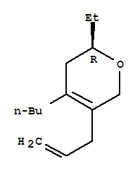 2H-pyran,4-butyl-2-ethyl-3,6-dihydro-5-(2-propenyl)-,(2r)-(9ci) Structure,821783-01-1Structure