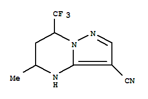 Pyrazolo[1,5-a]pyrimidine-3-carbonitrile, 4,5,6,7-tetrahydro-5-methyl-7-(trifluoromethyl)-(9ci) Structure,827589-02-6Structure