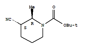 1-Piperidinecarboxylicacid,3-cyano-2-methyl-,1,1-dimethylethylester,(2r,3s)-rel-(9ci) Structure,828300-54-5Structure