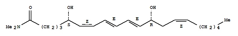 Leukotriene b4 dimethyl amide Structure,83024-92-4Structure