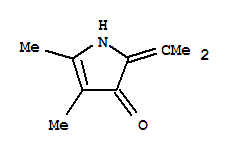 3H-pyrrol-3-one,1,2-dihydro-4,5-dimethyl-2-(1-methylethylidene)-(9ci) Structure,83123-18-6Structure