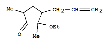 Cyclopentanone,2-ethoxy-2,5-dimethyl-3-(2-propenyl)-(9ci) Structure,832100-03-5Structure