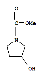 1-Pyrrolidinecarboxylicacid,3-hydroxy-,methylester(9ci) Structure,83487-19-8Structure