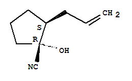 Cyclopentanecarbonitrile,1-hydroxy-2-(2-propenyl)-,(1r,2s)-(9ci) Structure,834885-69-7Structure