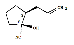 Cyclopentanecarbonitrile,1-hydroxy-2-(2-propenyl)-,(1s,2s)-(9ci) Structure,834885-74-4Structure