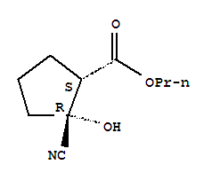 Cyclopentanecarboxylic acid,2-cyano-2-hydroxy-,propyl ester,(1r,2s)-rel-(9ci) Structure,834885-86-8Structure