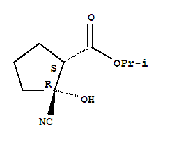 Cyclopentanecarboxylic acid,2-cyano-2-hydroxy-,1-methylethyl ester,(1r,2s)-rel-(9ci) Structure,834885-87-9Structure