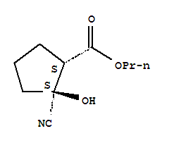 Cyclopentanecarboxylic acid,2-cyano-2-hydroxy-,propyl ester,(1r,2r)-rel-(9ci) Structure,834885-92-6Structure