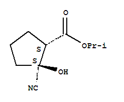 Cyclopentanecarboxylic acid,2-cyano-2-hydroxy-,1-methylethyl ester,(1r,2r)-rel-(9ci) Structure,834885-93-7Structure