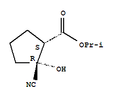 Cyclopentanecarboxylic acid,2-cyano-2-hydroxy-,1-methylethyl ester,(1s,2r)-(9ci) Structure,834886-12-3Structure