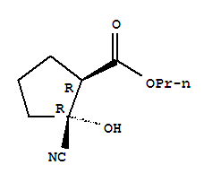 Cyclopentanecarboxylic acid,2-cyano-2-hydroxy-,propyl ester,(1r,2r)-(9ci) Structure,834886-17-8Structure