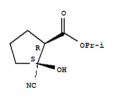 Cyclopentanecarboxylic acid,2-cyano-2-hydroxy-,1-methylethyl ester,(1r,2s)-(9ci) Structure,834886-24-7Structure