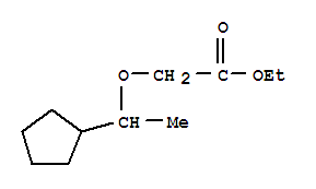 Acetic acid,(1-cyclopentylethoxy)-,ethyl ester (9ci) Structure,836656-91-8Structure