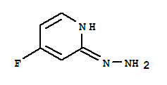 4-Fluoro-2-hydrazinylpyridine Structure,837364-92-8Structure