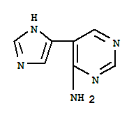 4-Pyrimidinamine,5-(1h-imidazol-4-yl)-(9ci) Structure,840529-39-7Structure