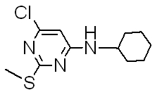 6-Chloro-n-cyclohexyl-2-(methylthio)pyrimidin-4-amine Structure,841260-73-9Structure