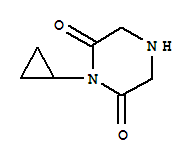 2,6-Piperazinedione,1-cyclopropyl-(9ci) Structure,841274-03-1Structure