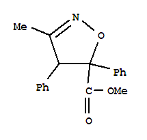 5-Isoxazolecarboxylic acid,4,5-dihydro-3-methyl-4,5-diphenyl-,methyl ester Structure,842163-63-7Structure