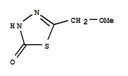 1,3,4-Thiadiazol-2(3h)-one, 5-(methoxymethyl)- Structure,84352-77-2Structure