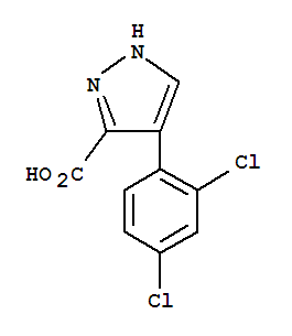 4-(2,4-Dichlorophenyl)-1h-pyrazole-3-carboxylic acid Structure,844443-85-2Structure