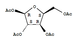 1,2,3,5-Tetra-o-acetyl-beta-l-xylofuranose Structure,844877-56-1Structure