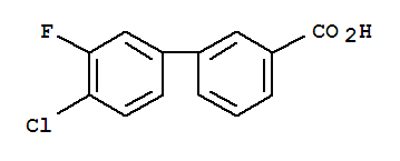 4’-Chloro-3’-fluorobiphenyl-3-carboxylic acid Structure,844878-88-2Structure