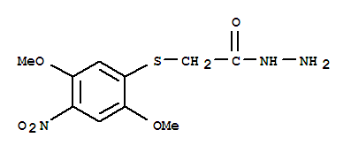 2-[(2,5-Dimethoxy-4-nitrophenyl)thio]ethanohydrazide Structure,844891-25-4Structure