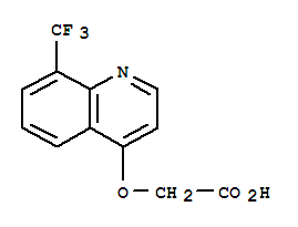 (8-Trifluoromethyl-quinolin- 4-yloxy)-acetic acid Structure,845264-81-5Structure