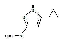 Formamide,n-(5-cyclopropyl-1h-pyrazol-3-yl)- Structure,845816-40-2Structure