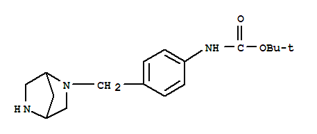 [4-(2,5-Diaza-bicyclo[2.2.1]hept-2-ylmethyl)-phenyl]-carbamic acid tert-butyl ester Structure,845866-71-9Structure